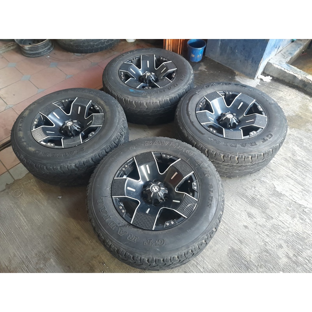 Velg Bekas Racing Ring 17 Balistik Pcd 6x139,7 Black