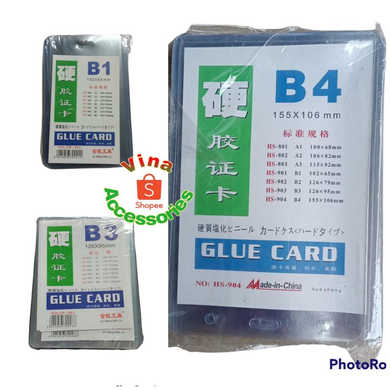 

20pcs id card plastik mika / card case kartu plastik panitia