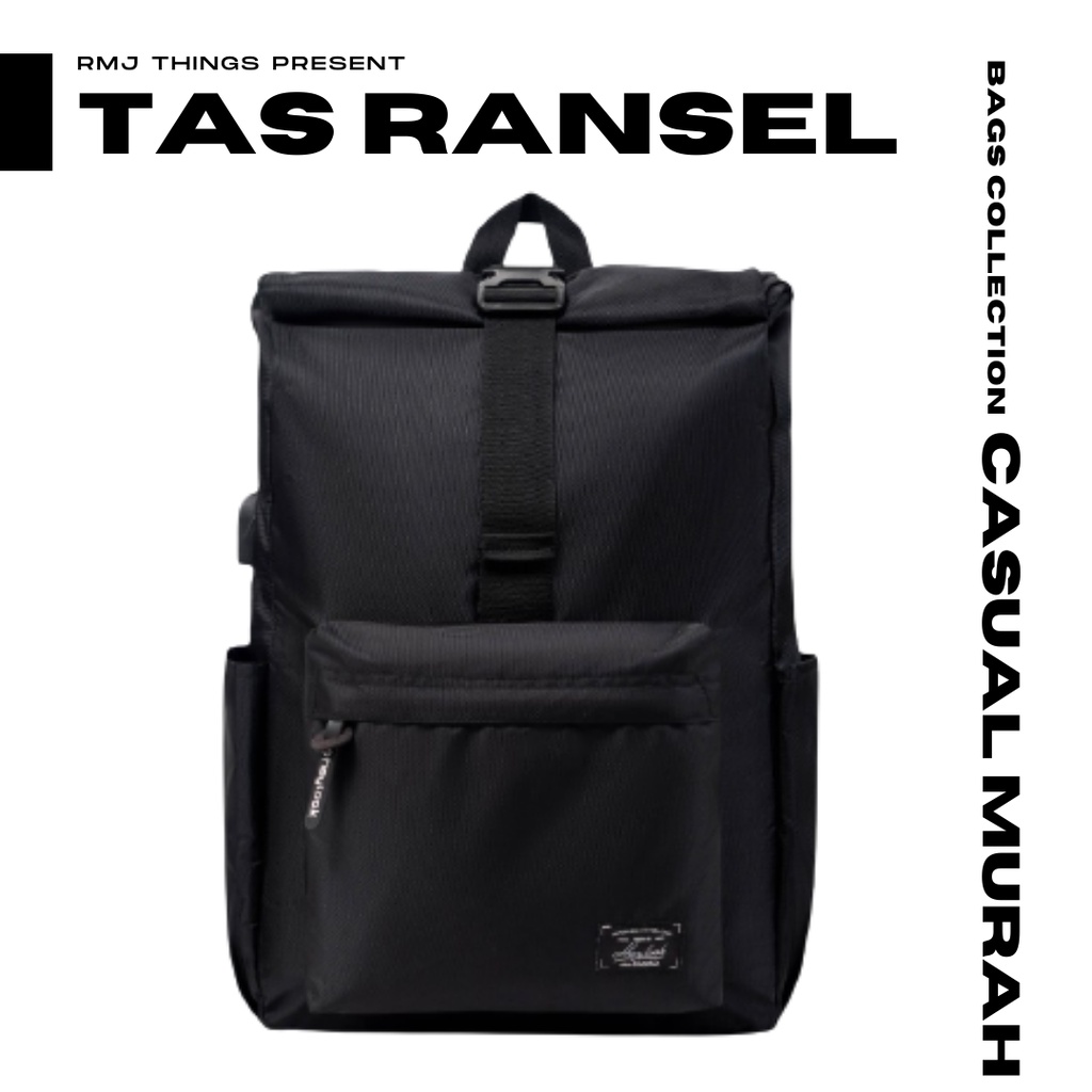 Tas Ransel Punggung Backpack Back Pack Sekolah Kuliah Kerja SMA Laptop Notebook Macbook Note Book Ma