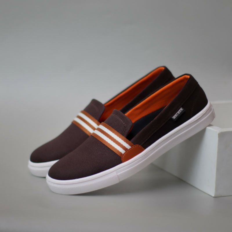 bungkusuku kante - Sepatu Pria Slip On Casual Slop Santai Kerja Nongkrong Original Canvas Premium