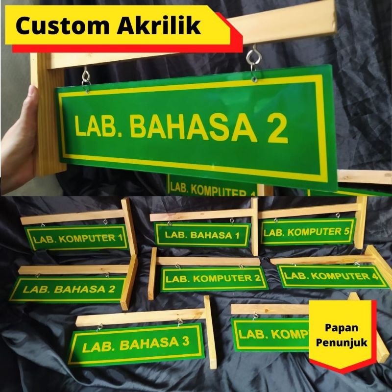

PAPAN NAMA | PAPAN PETUNJUK | AKRILIK CUSTOM | PREMIUM!!