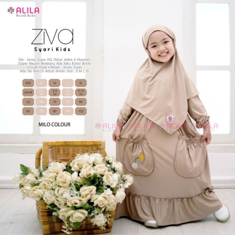 ZIVA SYARI KIDS ORI BERLABEL ALILA KIDS