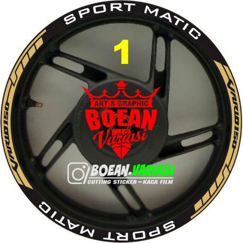 Terlaris sticker lis velg vario 150 vario 125