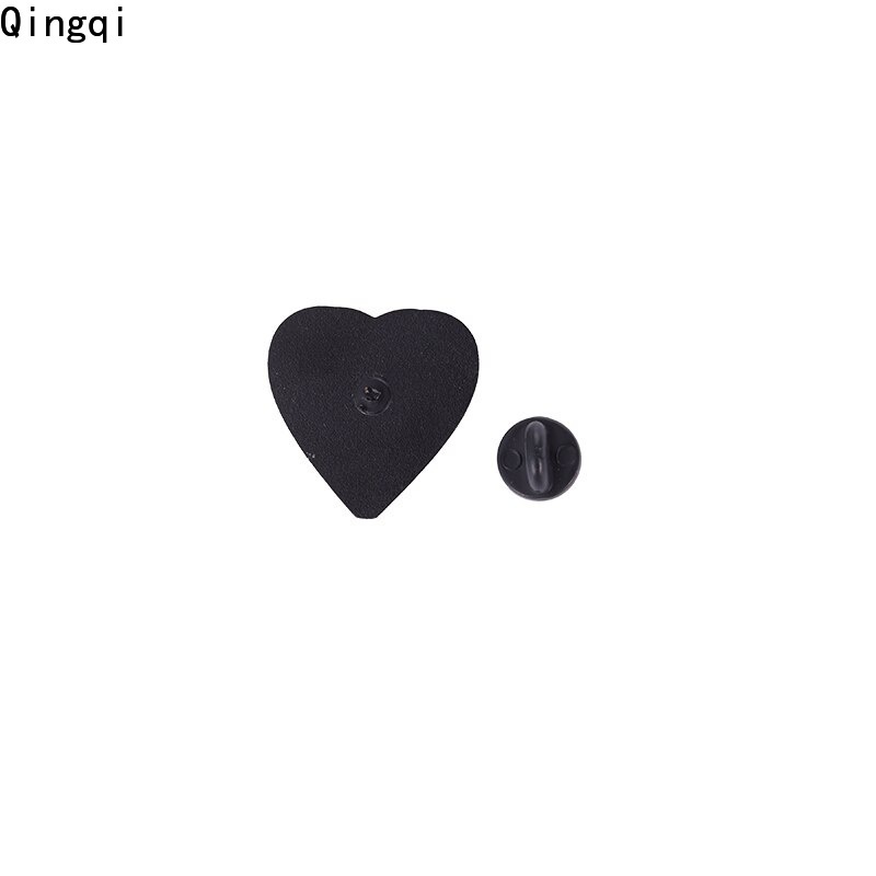 Bros Pin Enamel Bentuk Cangkir Kopi / Hati / Kacamata / Kutipan Inspirasional