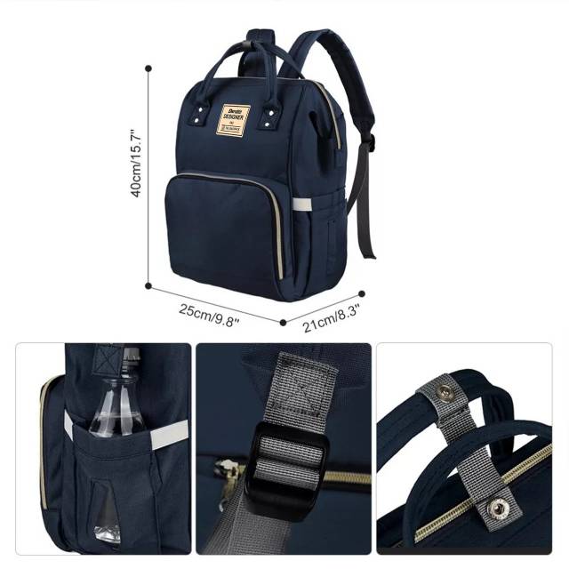 Tas ransel versi terbaru ada port usb/ Tas Bayi 2in1 / Anello Diaper Bag / Tas Perlengkapan Bayi