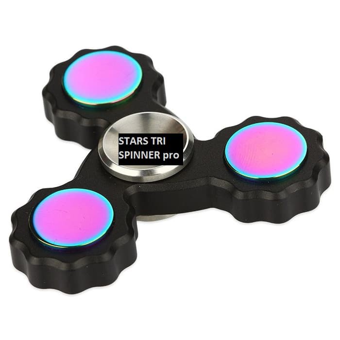 Fidget Spinner Keramik - Fidget Spinner - Fidget Spinner Led Fidget Spinner Tri Stars Premium Pro -