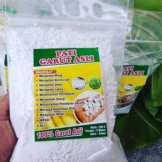 TEPUNG PATI GARUT/ANGKRIK /ARROWROOT 500Gr ORIGINAL/ JENGKERUT/ GULA AREN ASLI