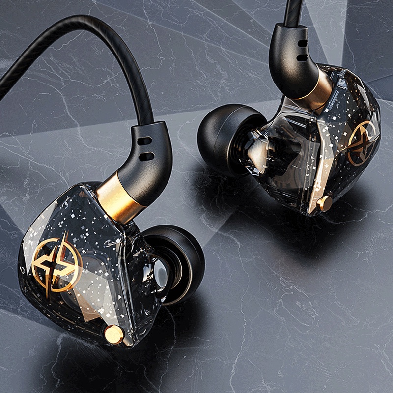 X6 Headset Earphone In-Ear Kabel Stereo HiFi Noise Canceling Dengan Mic