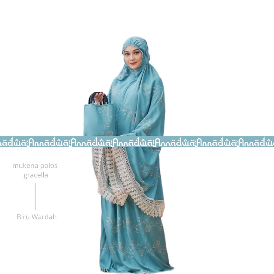 Mukena Dewasa Rayon Gracella Teratai Full Bordir