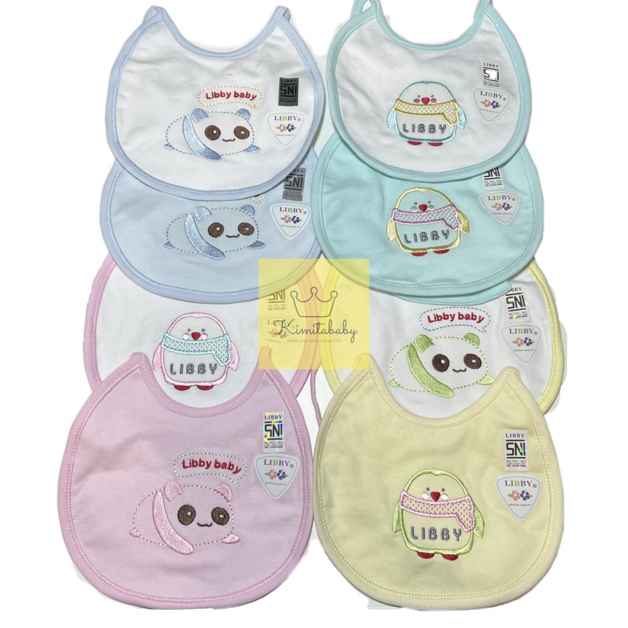 LIBBY Slaber Tali Libby 2in1 / Slaber Bayi Motif / Celemek Bayi