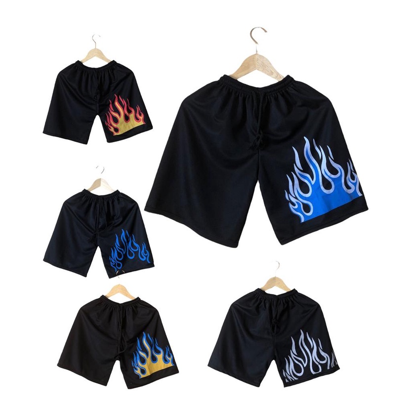 Celana kolor motif Api membara