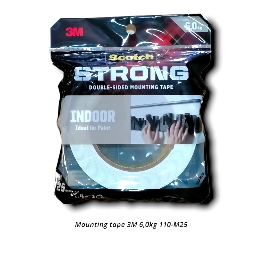 

DOUBLE SIDE MOUNTING FOAM TAPE BUSA 25 MM SCOTCH INDOOR STRONG
