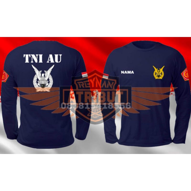 kaos panjang TNI AU terbaru