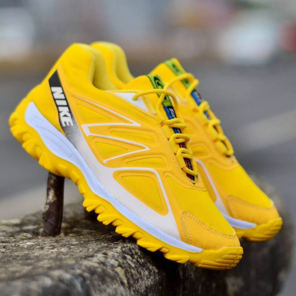 Sepatu Nike Wanita Senam Zumba Aerobic Kerja Jalan Murah Kuning Ukuran 36-40