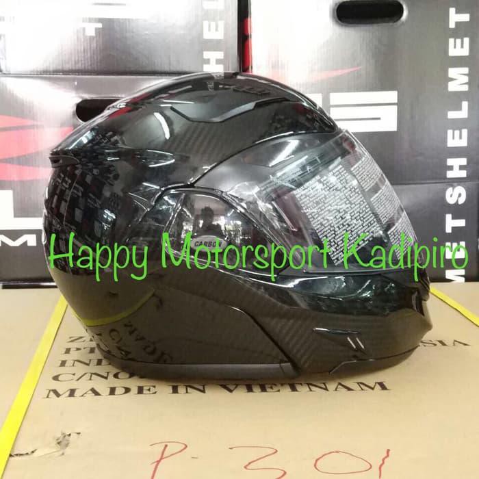HELM ZEUS 3500 MODULAR BAHAN CARBON KEVLAR SUPER RINGAN MODULAR M L XL