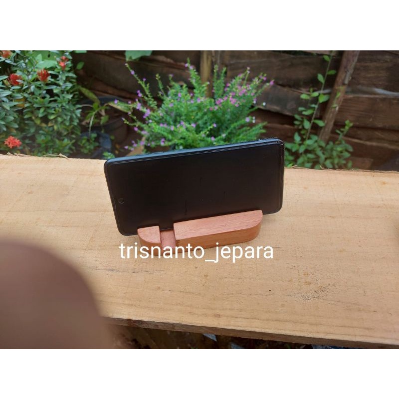 phone stan / tatakan hp kayu jati .