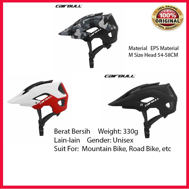 CAIRBULL Helm Sepeda Kamuflase Semua Medan Helm Sepeda Ultralight Helm Bersepeda XC AM Integral MTB 