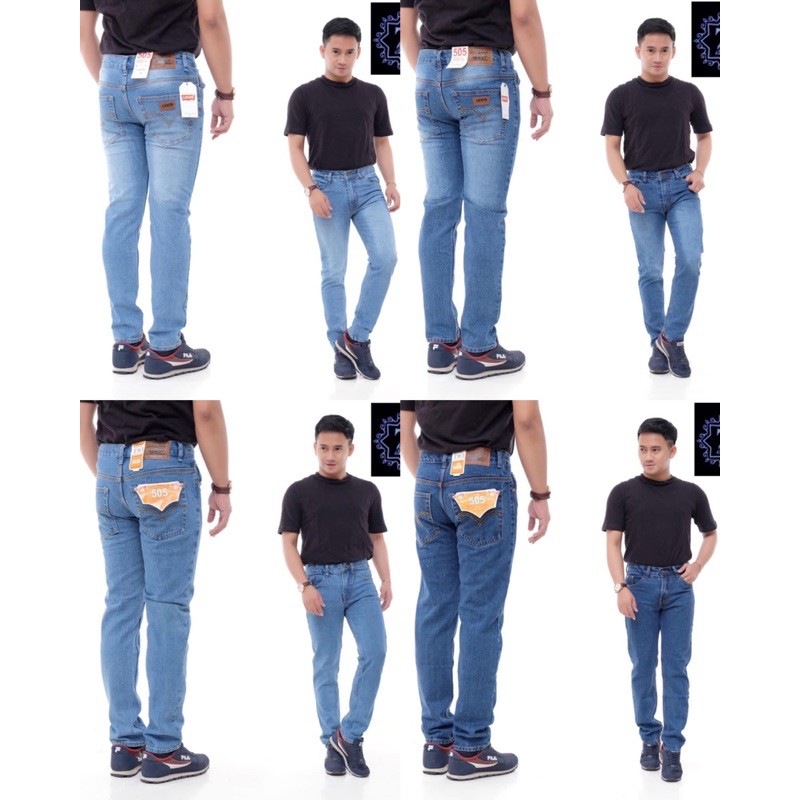 Celana jeans pria street/skinny/melar dan reguler/tidak melar/standar