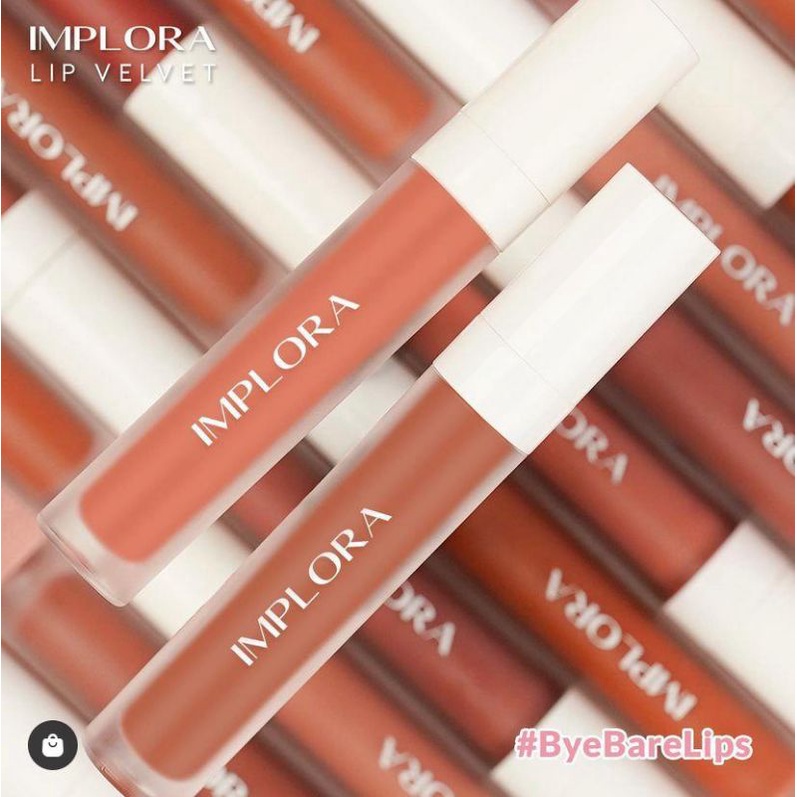 IMPLORA Lipvelvet Lip Velvet LipCream Lip Cream Matte Serenity Naive Honest Fearless Extrovert Attra
