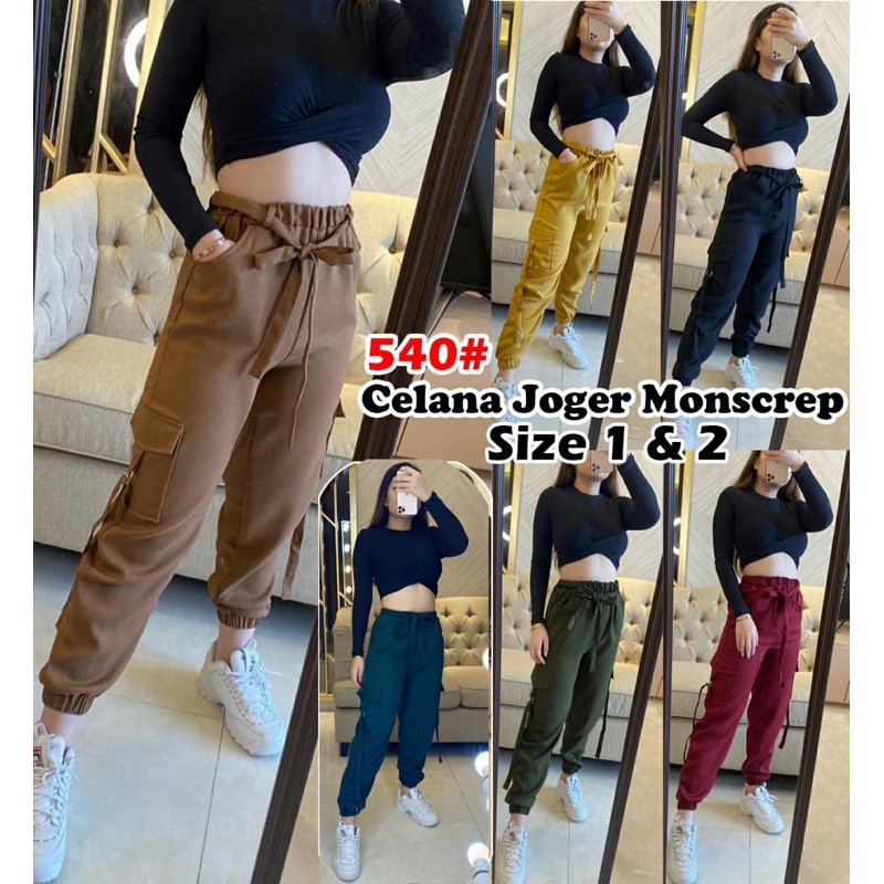 540# JOGGER fashion / celana moscrepe fashion / celana Trend TERMURAH