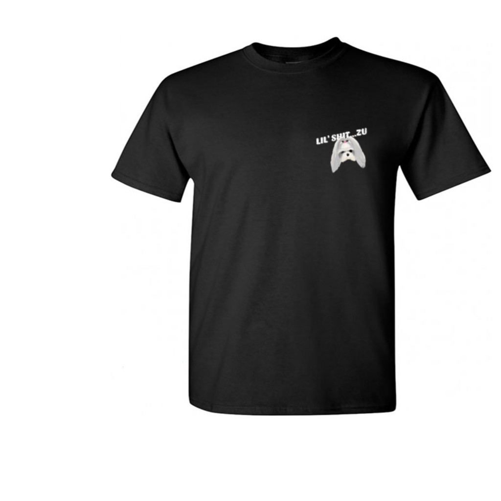 Lil Shit Zu T-Shirt Pria Bryant -- Kaos Anjing ShitZu