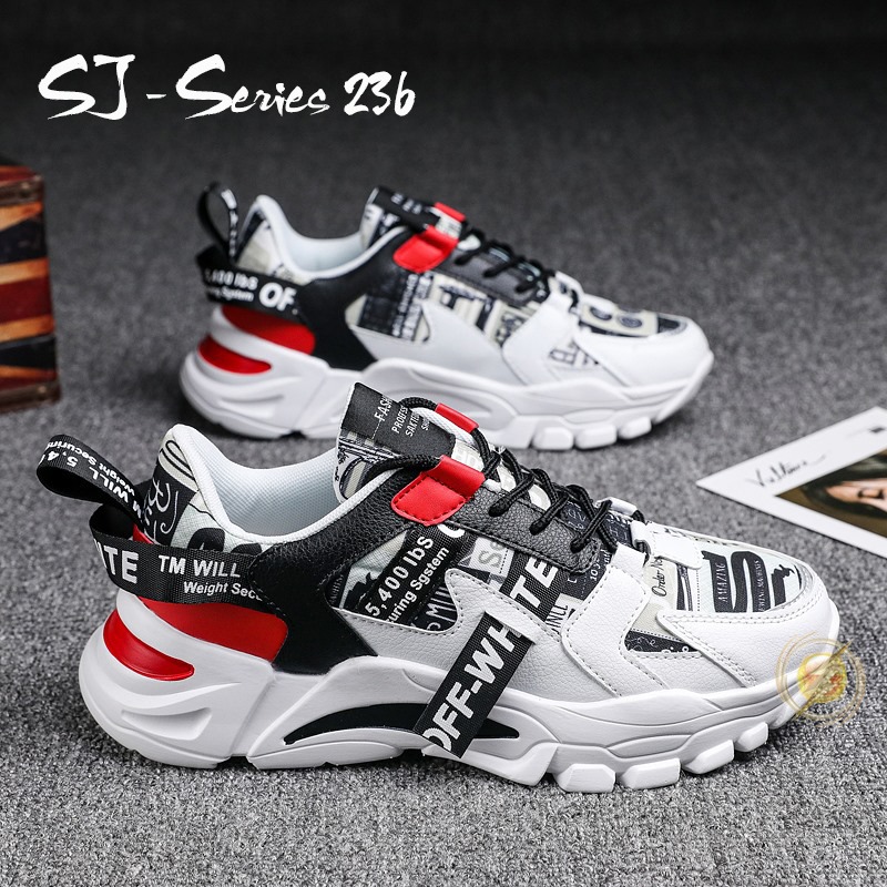 [Jwalk]  (FREE BOX PLUS KAOS KAKI) Sepatu Sneakers Pria - Sepatu Sport Import Kualitas Premium - 236