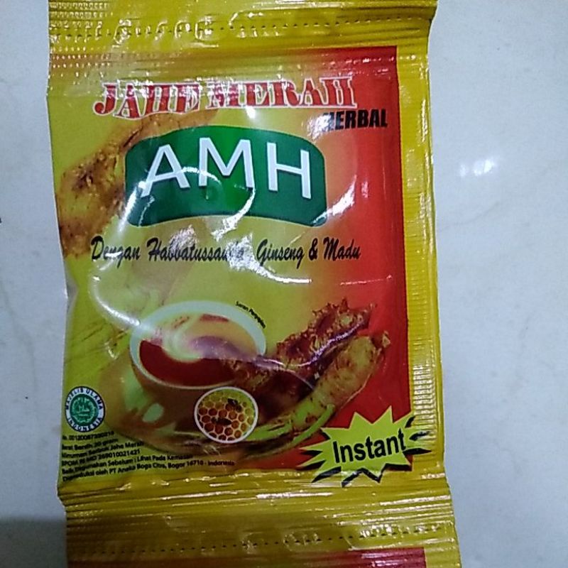 AMH Jahe Merah 1 renceng ( 12 sachet )