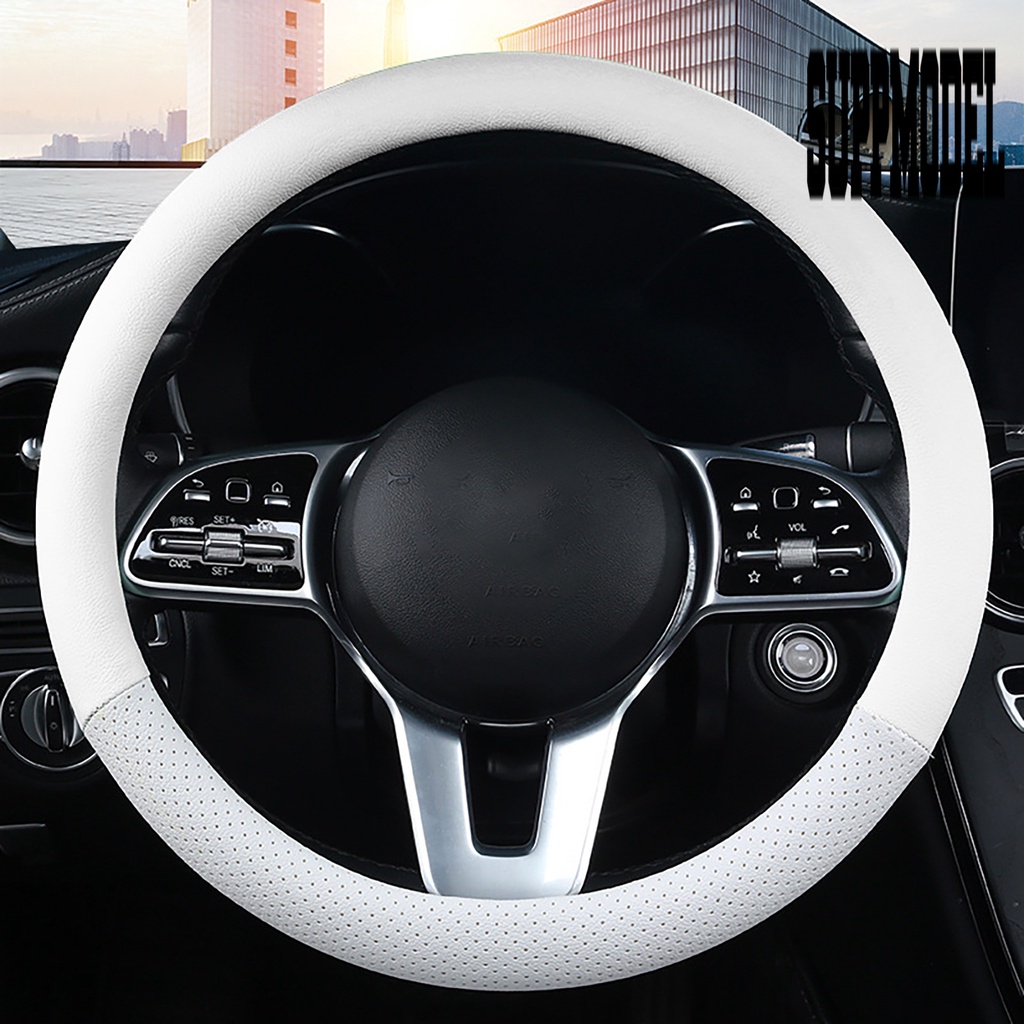 Cover Stir Mobil Universal Bahan Kulit Micro Fiber Breathable Anti Keringat Warna Campur