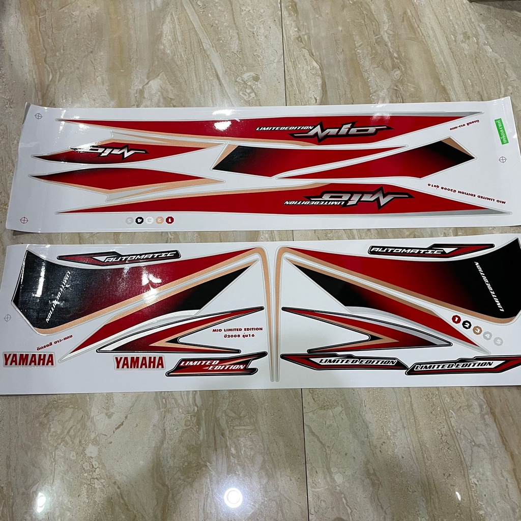 Striping MIO SOUL MX Limited Edition Merah bahan kodak paper (ORIGINAL THAILAND)