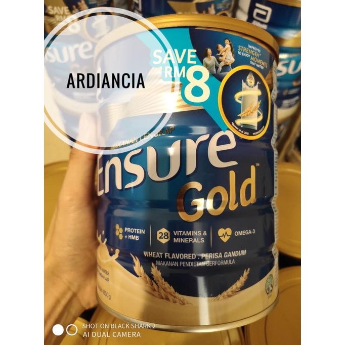 [COD] Susu ENSURE GOLD wheat Gandum 850gr - Wheat Gold