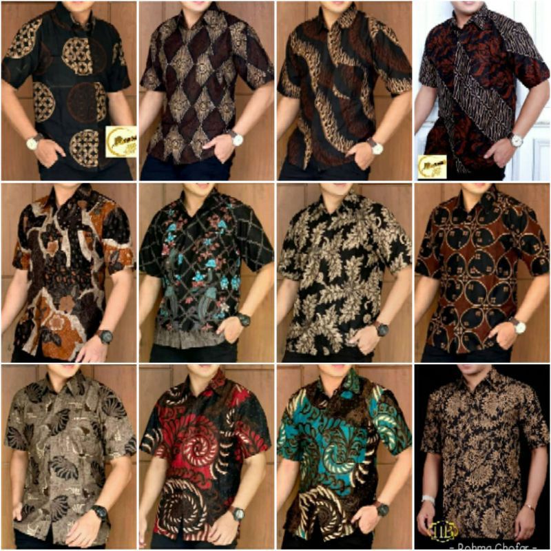 NEW ARRIVAL DISTRO BATIK PRIA BORDIR SOGAN HRB026 BATIKAF NOTOARTO