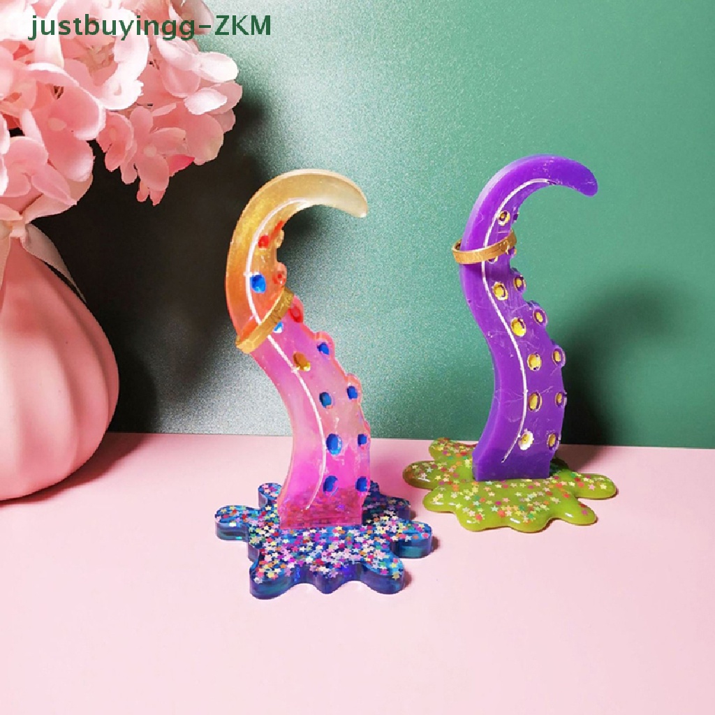 Rak Display Cincin Bentuk Gurita Bahan Silikon Untuk Dekorasi