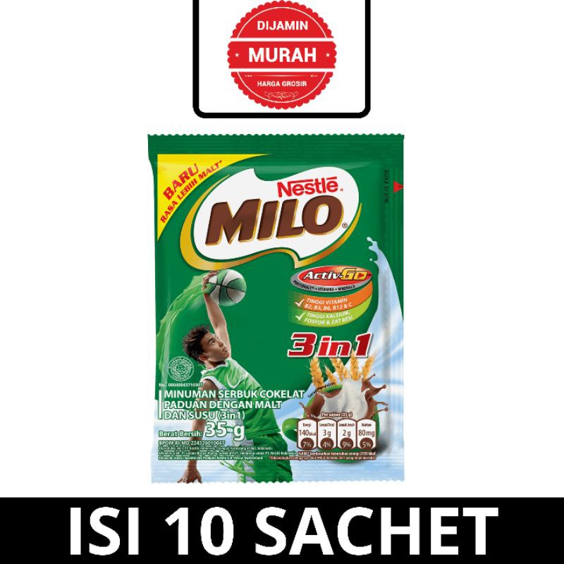 

Milo 3in1 (ISI 10 SACHET)