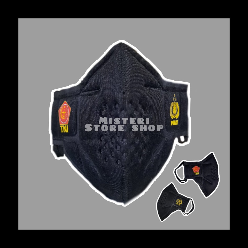 MASKER Tomo TNI dan Polri MASKER ANTI POLUSI 3D
