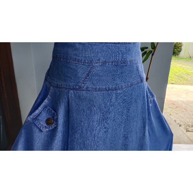 Rok Jeans Wanita / Rok Panjang Wanita / Rok Bordir / Rok Jeans Murah / Rok Cantik