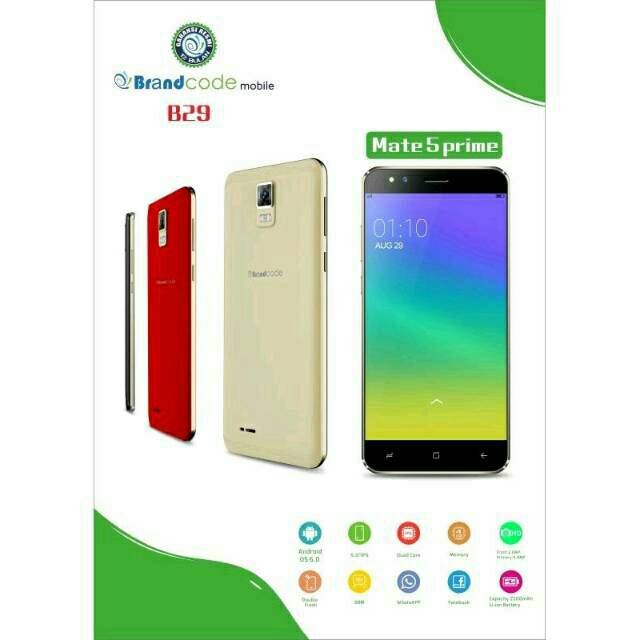 Mall BRANDCODE B29 PRIME ANDROID 3G 1GB/4GB Garansi 1 tahun