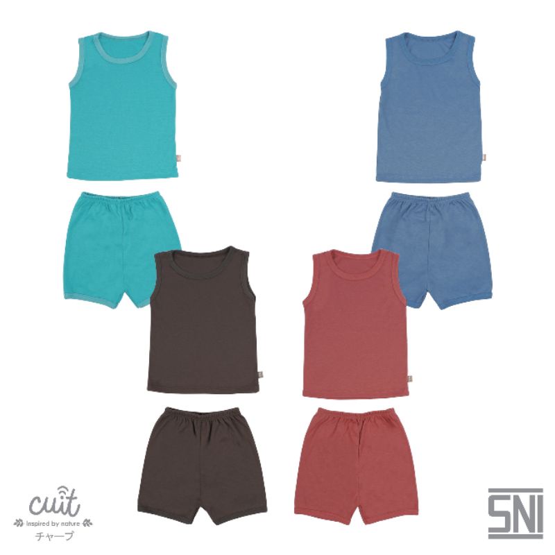 CUIT Babywear Setelan Kutung Celana Pendek Block Color