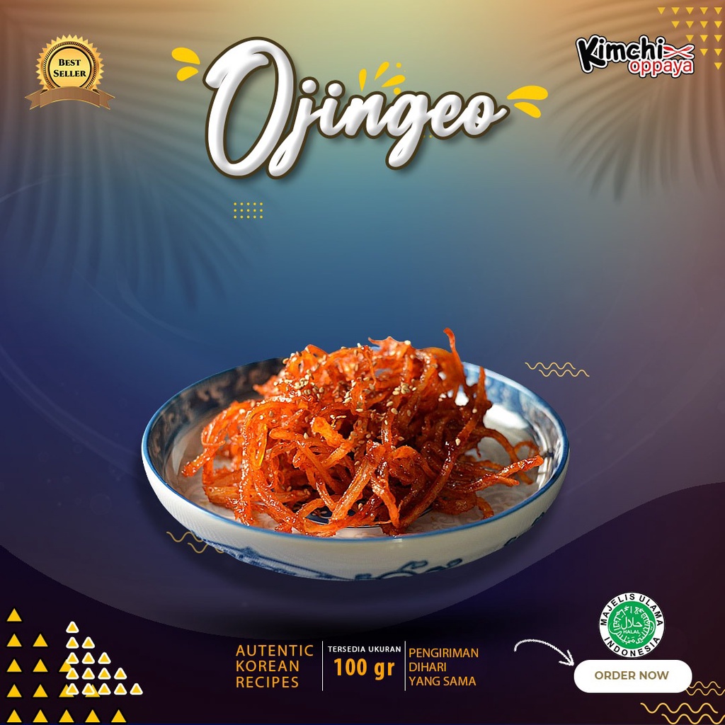 

Ojingeo Cumi Kering 100 Gram Bachan Ojingeo Cumi Halal Kimchi
