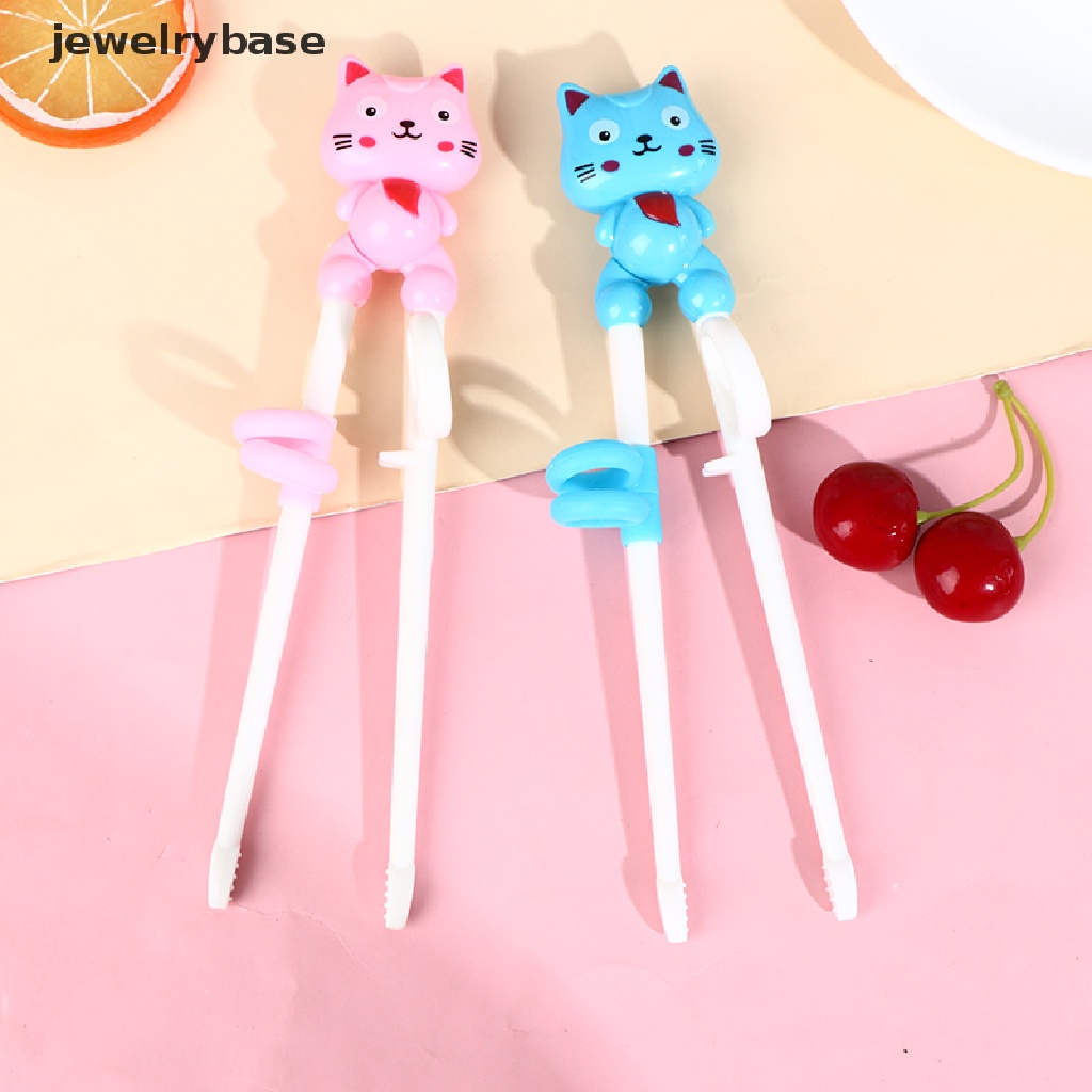 (jewelrybase) Sumpit Motif Kartun Kepala Hewan Untuk Latihan Makan Bayi / Anak