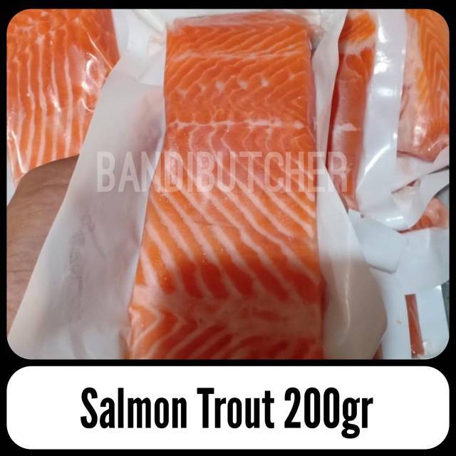 Ikan Salmon Atlantik Fillet Steak Murah / Ikan Salmon Premium Segar