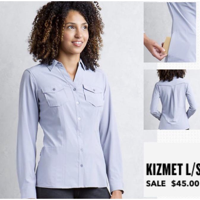 KEMEJA WANITA  KEMEJA EXOFFICIO WITH OPEN BUTTON BRANDED {PRODUK TERBARU}