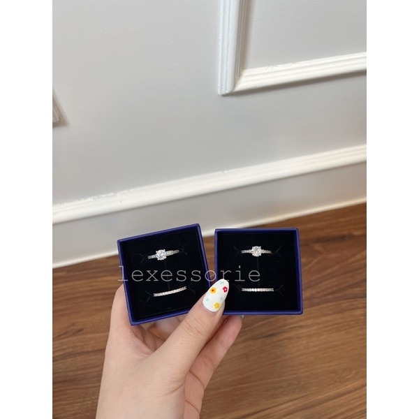 Swarovski I Do Ring Set (cincin wanita)