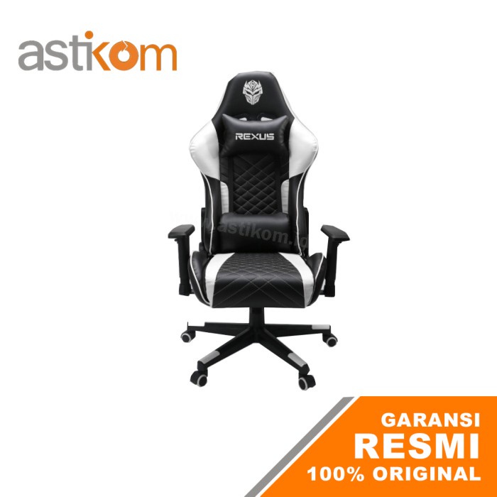 Kursi Gaming Rexus Gaming Chair RGC-100 White ArmRest 2D