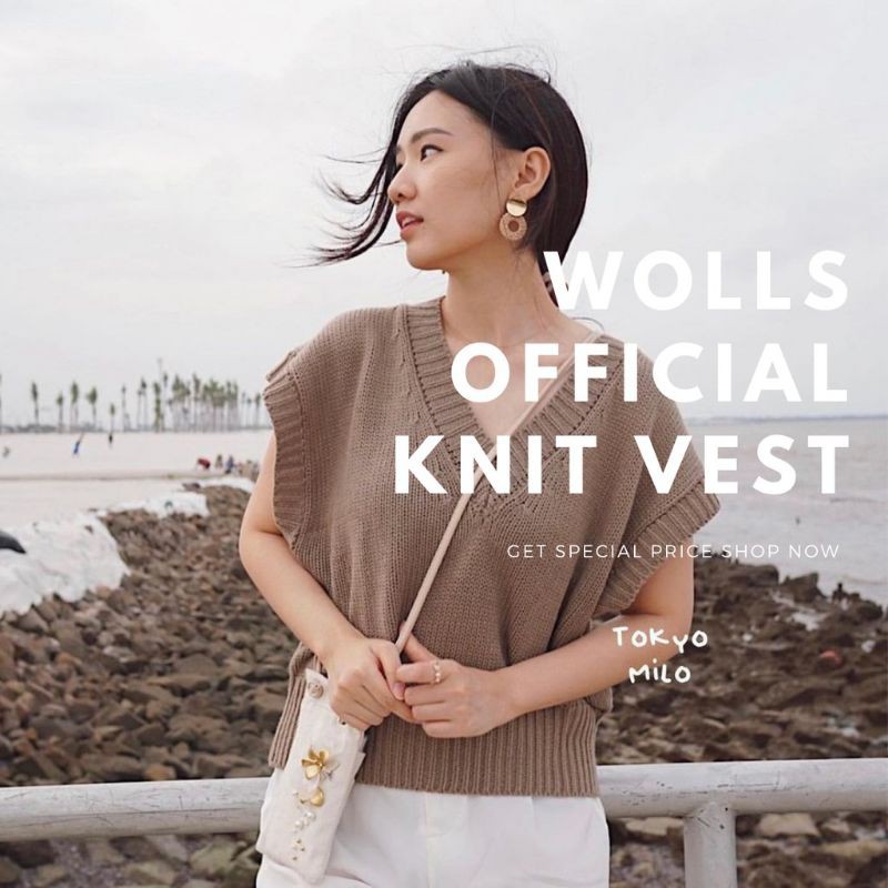 VEST RAJUT SILA / KNIT / ROMPI rajut premium tokyo