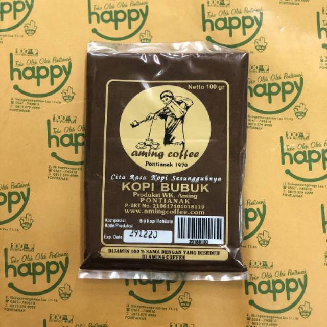 

Bubuk kopi aming berat 100 gram