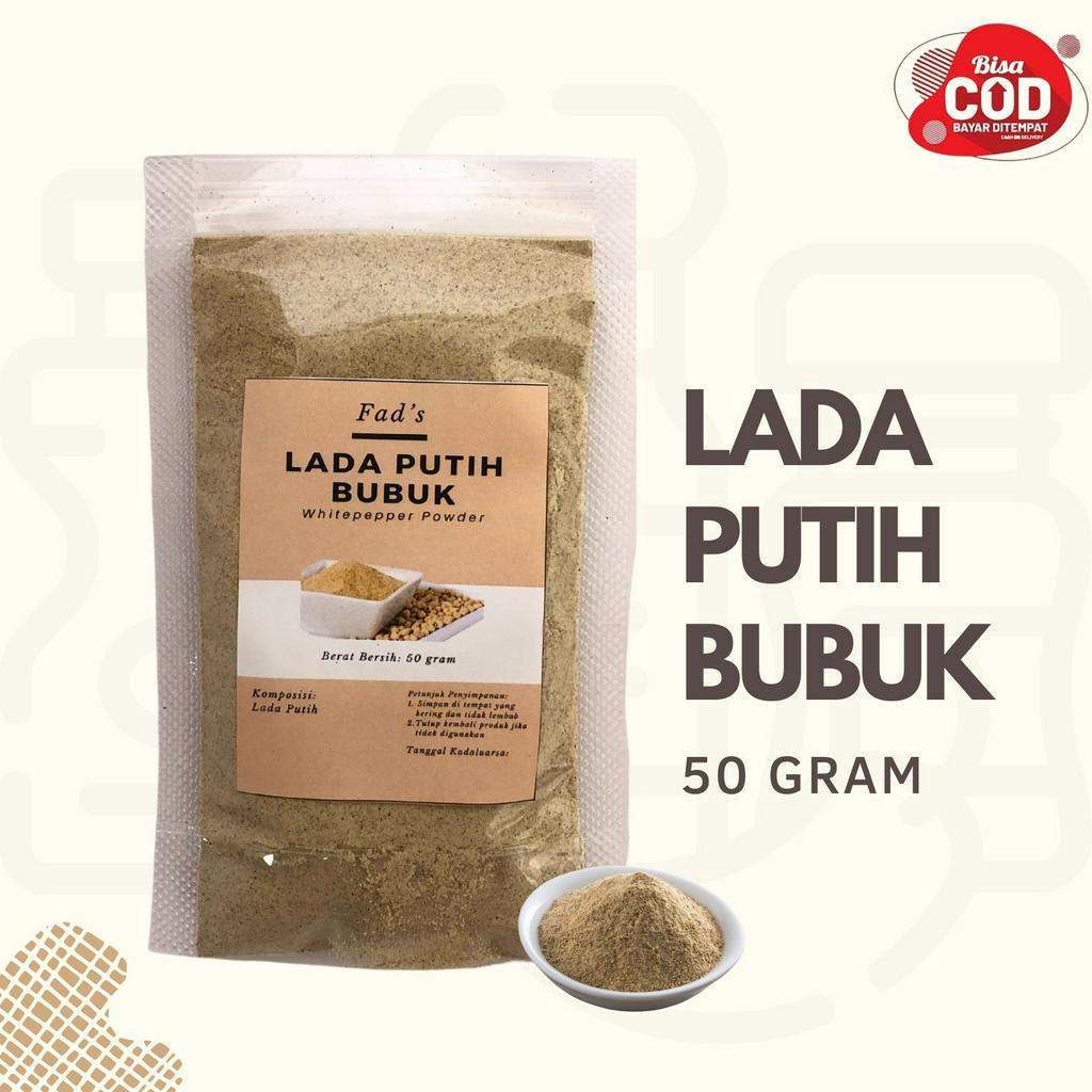 Fad's Bumbu Dapur Bubuk Lada Hitam Bubuk 50gr - Lada Putih Bubuk 50gr - Lada Hitam Biji 100gr - Lada Putih Biji 100gr