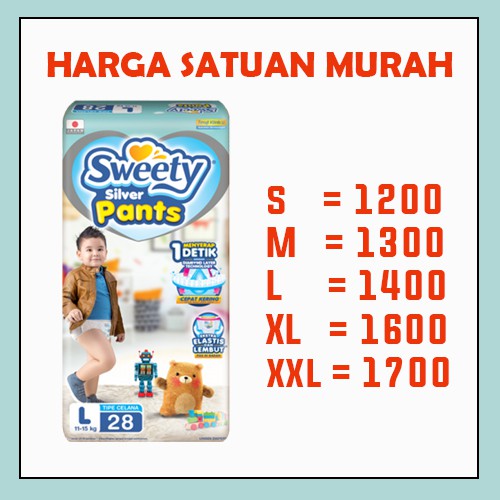 POPOK SWEETY PANTS CURAH ISI 50PCS