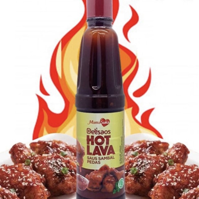 

Sambal-Aneka- Saos Sambal Delisaos Hot Lava Mamasuka - Hot Lava -Aneka-Sambal.