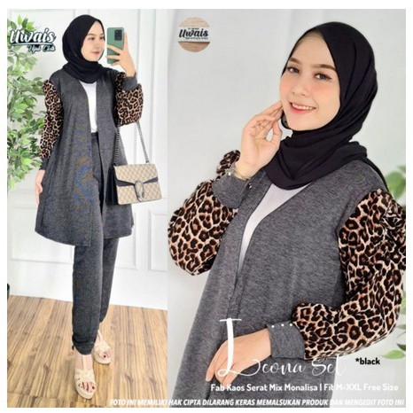 Leona Set by Ori Uwais Hijab "Setelan Gamis Atasan dan Bawahan Muslimah"