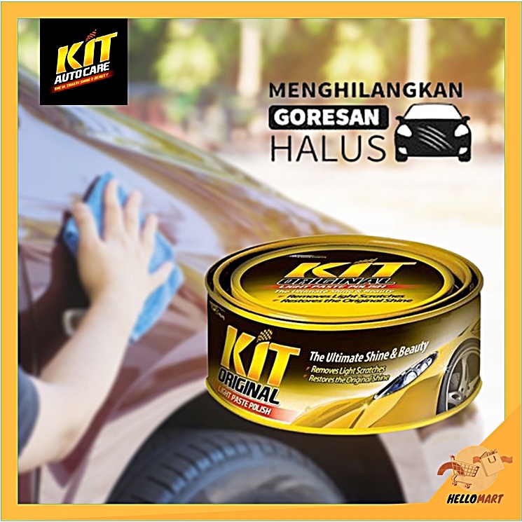 ORIGINAL Kit Paste Wax Original 225 gr / Kit Pengkilap Pelindung Cat / HELLOMARTID